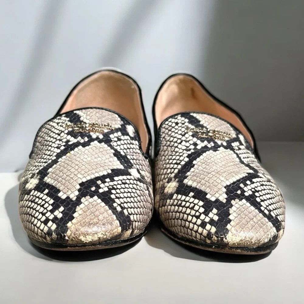 Kate Spade New York Grey Animal Print Torte Loafer Size 6B